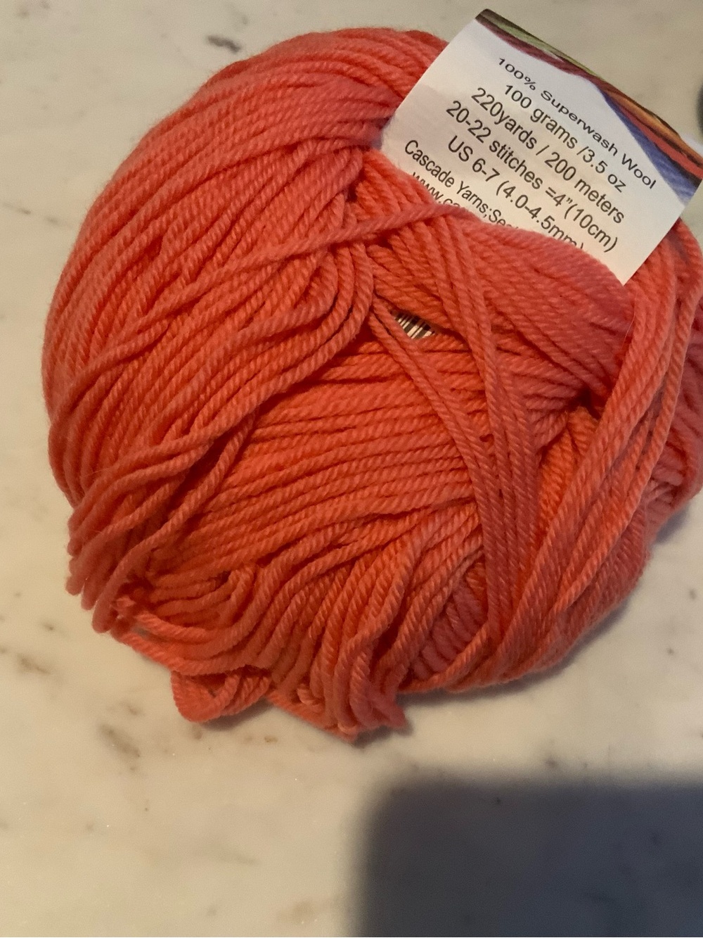 Cascade Yarns 220 Superwash Yarn - Coral - Picture 2 of 2